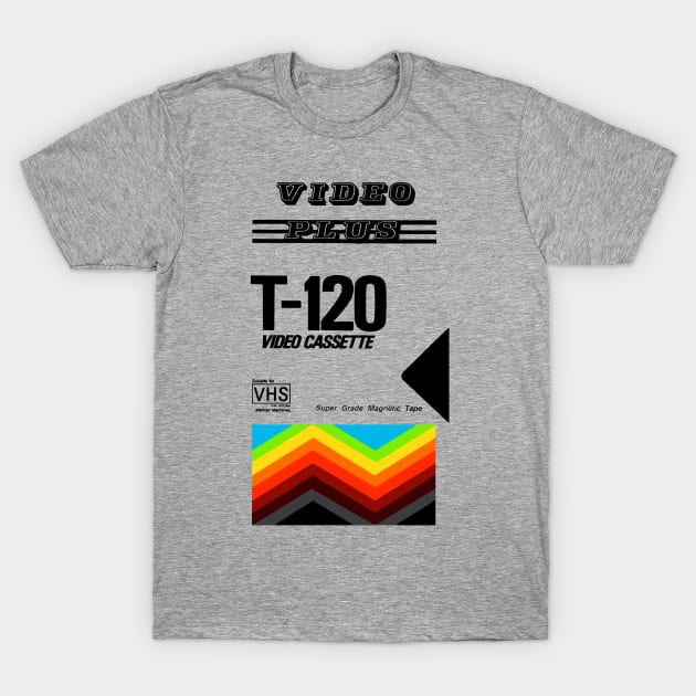 Retro VHS Tape T-Shirt by GuitarManArts